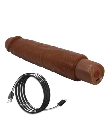 PRETTY LOVE - VIBRATORE REALISTICO GAVIN 25 CM Ø 5 CM MARRONE