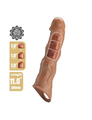 PRETTY LOVE - MANICOTTO REGOLABILE PER ALLUNGAMENTO DEL PENE 28 CM Ø 4