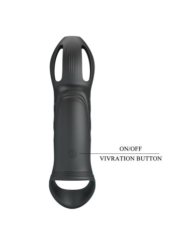 PRETTY LOVE - ANELLO PER PENE VIBRANTE RICARICABILE CRAIG NERO