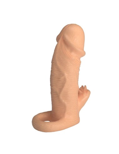 PRETTY LOVE - MANICOTTO DI ESTENSIONE DEL PENE RODERICO 13 CM Ø 3,8 CM NATURALE