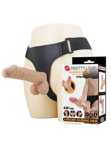 PRETTY LOVE - IMBRACATURA JOLYON CON DILDO FLESSIBILE 22 CM Ø 4