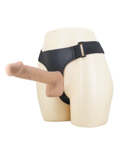 PRETTY LOVE - IMBRACATURA KASPAR CON DILDO FLESSIBILE 21 CM Ø 5 CM NATURALE
