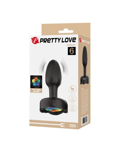 PRETTY LOVE - PLUG ANALE VIBRANTE RICARICABILE CON 10 MODALITÀ
