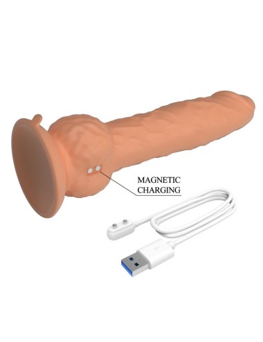 PRETTY LOVE - DILDO VIBRANTE EREN 20,5 CM Ø 4,5 CM NATURALE
