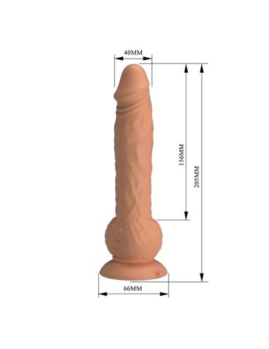 PRETTY LOVE - DILDO VIBRANTE EREN 20,5 CM Ø 4,5 CM NATURALE