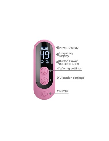 PRETTY LOVE - VIBRATORE BELLA RABBIT CON STIMOLAZIONE A FARFALLA E LED ROSA
