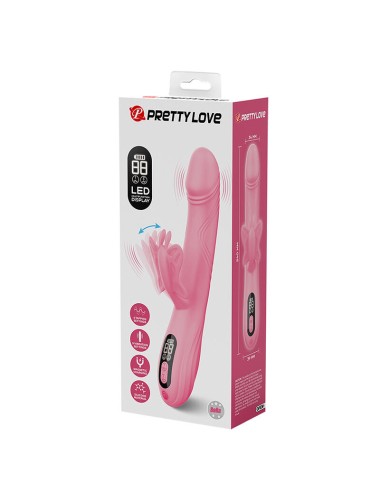 PRETTY LOVE - VIBRATORE BELLA RABBIT CON STIMOLAZIONE A FARFALLA E LED ROSA