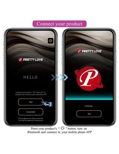 PRETTY LOVE - HAZELYNN MASSAGGIATORE ROSA CON 12 FUNZIONI E CONTROLLO TRAMITE APP
