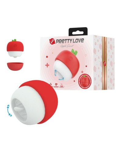 PRETTY LOVE - STIMOLATORE CLITORIDEO RICARICABILE CON EFFETTO LINGUA ROSSO