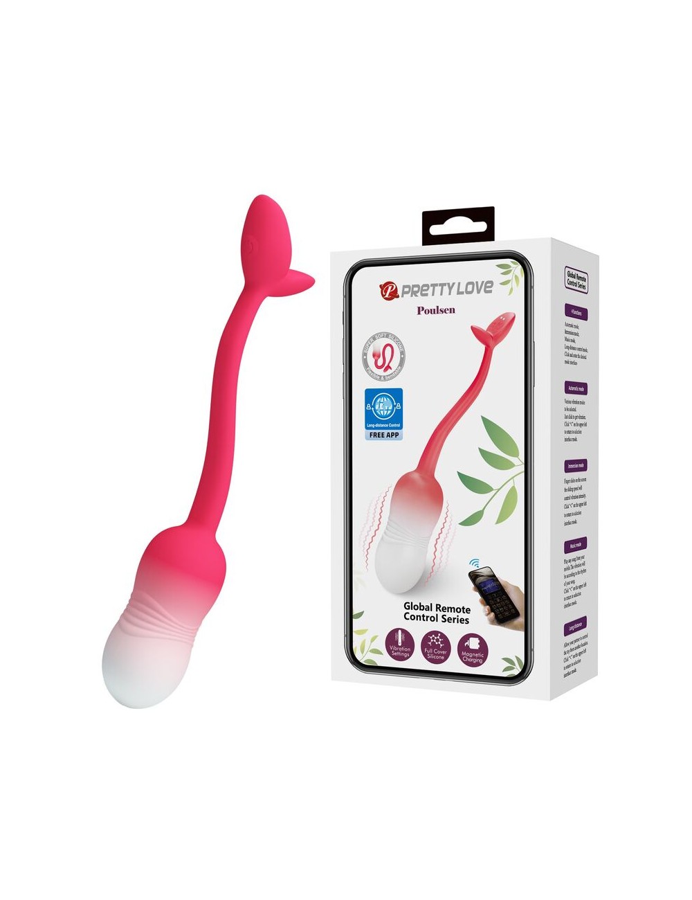 PRETTY LOVE - UOVO VIBRANTE CON CONTROLLO TRAMITE APP PULSEN