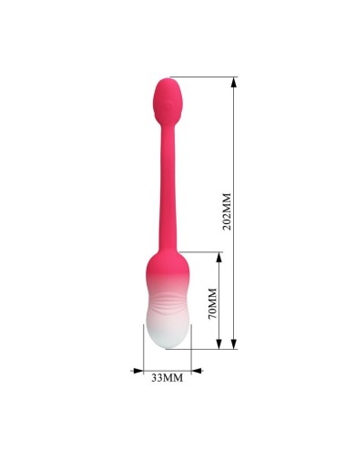 PRETTY LOVE - UOVO VIBRANTE CON CONTROLLO TRAMITE APP PULSEN, 12 FUNZIONI, RICARICABILE TRAMITE USB, ROSA