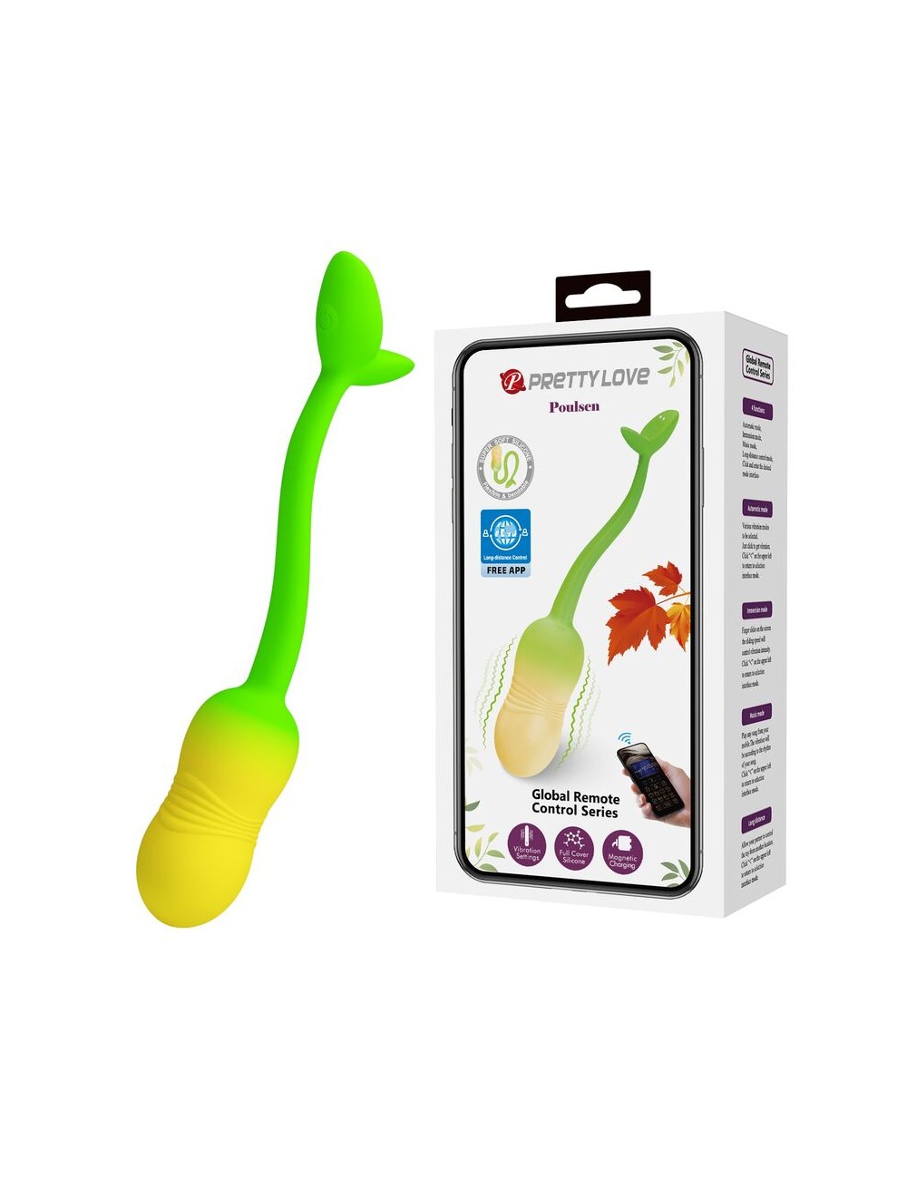 PRETTY LOVE - UOVO VIBRANTE CONTROLLABILE TRAMITE APP PULSEN