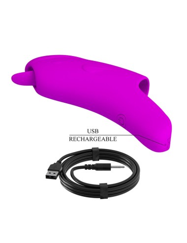PRETTY LOVE - PETERSON HONEY FINGER VIBRATORE DA DITO RICARICABILE VIOLA