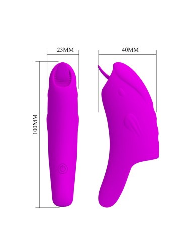 PRETTY LOVE - PETERSON HONEY FINGER VIBRATORE DA DITO RICARICABILE VIOLA