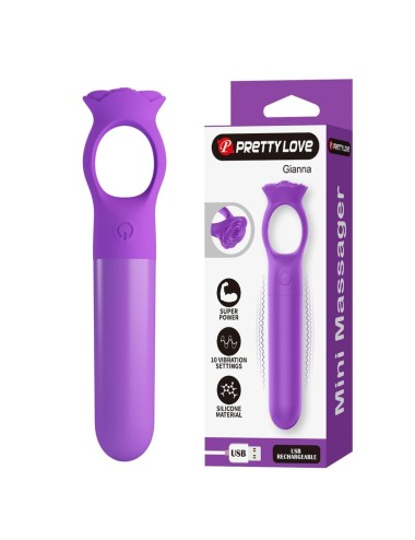 PRETTY LOVE - GIANA MINI MASSAGGIATORE VIBRANTE RICARICABILE VIOLA