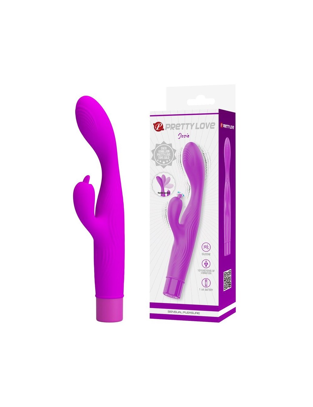 PRETTY LOVE - JENE VIBRATORE A DOPPIA STIMOLAZIONE DEL PUNTO G E DEL CLITORIDE