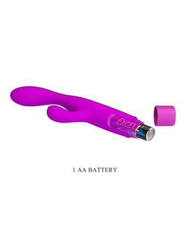 PRETTY LOVE - JENE VIBRATORE A DOPPIA STIMOLAZIONE DEL PUNTO G E DEL CLITORIDE, VIOLA