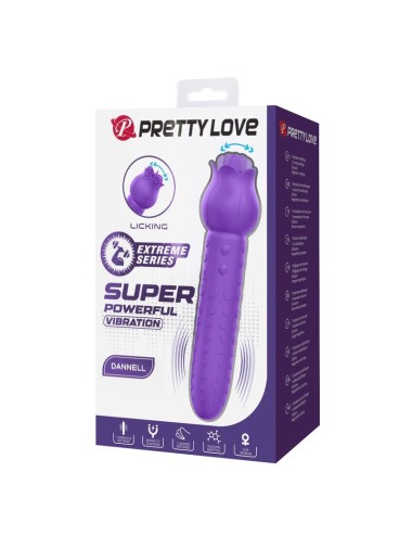 PRETTY LOVE - VIBRATORE RICARICABILE DANNELL PER STIMOLAZIONE ORALE E CLITORIDEA