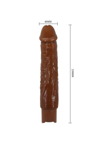 PRETTY LOVE - VIBRATORE REALISTICO DUKE 23,5 CM Ø 4,8 CM MARRONE