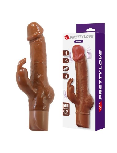 PRETTY LOVE - VIBRATORE A FORMA DI CONIGLIO REALISTICO ELLISON 22