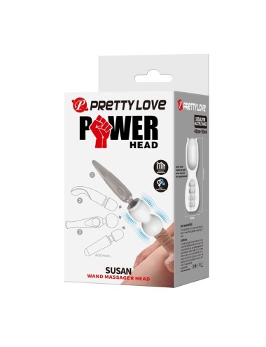 PRETTY LOVE - ACCESSORIO MASSAGGIATORE A TESTINA POTENTE SUSAN Ø 6,5 CM