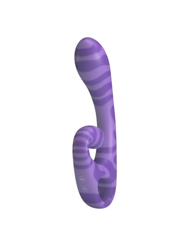 PRETTY LOVE - VIBRATORE A DOPPIA ESTIVA CON MANICO 19 CM Ø 3,5 CM VIOLA