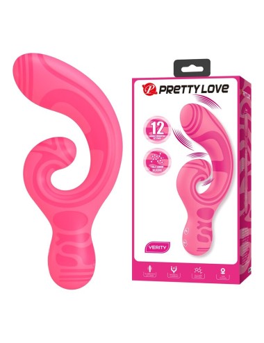 PRETTY LOVE - MASSAGGIATORE A DOPPIA ESTREMITÀ RICARICABILE TRAMITE USB VERITY
