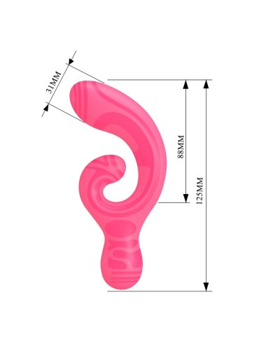 PRETTY LOVE - MASSAGGIATORE A DOPPIA ESTREMITÀ RICARICABILE TRAMITE USB VERITY