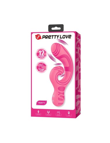 PRETTY LOVE - MASSAGGIATORE A DOPPIA ESTREMITÀ RICARICABILE TRAMITE USB VERITY