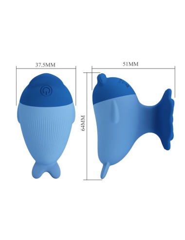 PRETTY LOVE - VIBRATORE MINI RICARICABILE USB A FORMA DI DELFINO