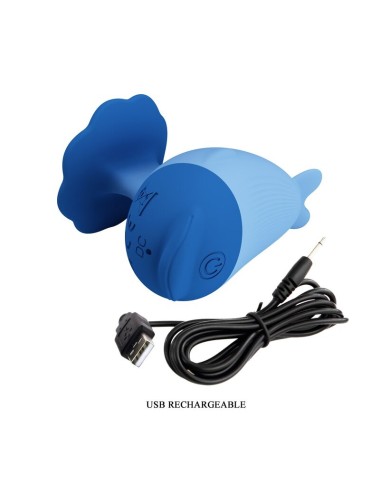 PRETTY LOVE - VIBRATORE MINI RICARICABILE USB A FORMA DI DELFINO