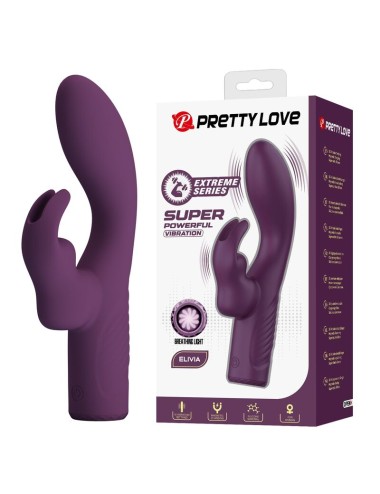 PRETTY LOVE - VIBRATORE A FORMA DI CONIGLIO RICARICABILE OLIVIA CON 10 FUNZIONI