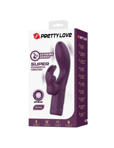 PRETTY LOVE - VIBRATORE A FORMA DI CONIGLIO RICARICABILE OLIVIA CON 10 FUNZIONI