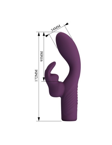 PRETTY LOVE - VIBRATORE A FORMA DI CONIGLIO RICARICABILE OLIVIA CON 10 FUNZIONI