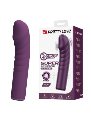 PRETTY LOVE - VIBRATORE RICARICABILE RYLAND 10 FUNZIONI VIOLA