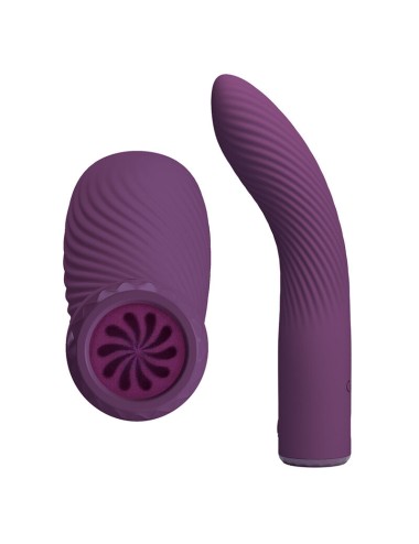 PRETTY LOVE - VIBRATORE RICARICABILE KISSELL 10 FUNZIONI VIOLA
