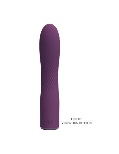 PRETTY LOVE - VIBRATORE RICARICABILE KISSELL 10 FUNZIONI VIOLA