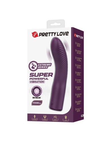 PRETTY LOVE - VIBRATORE RICARICABILE KISSELL 10 FUNZIONI VIOLA