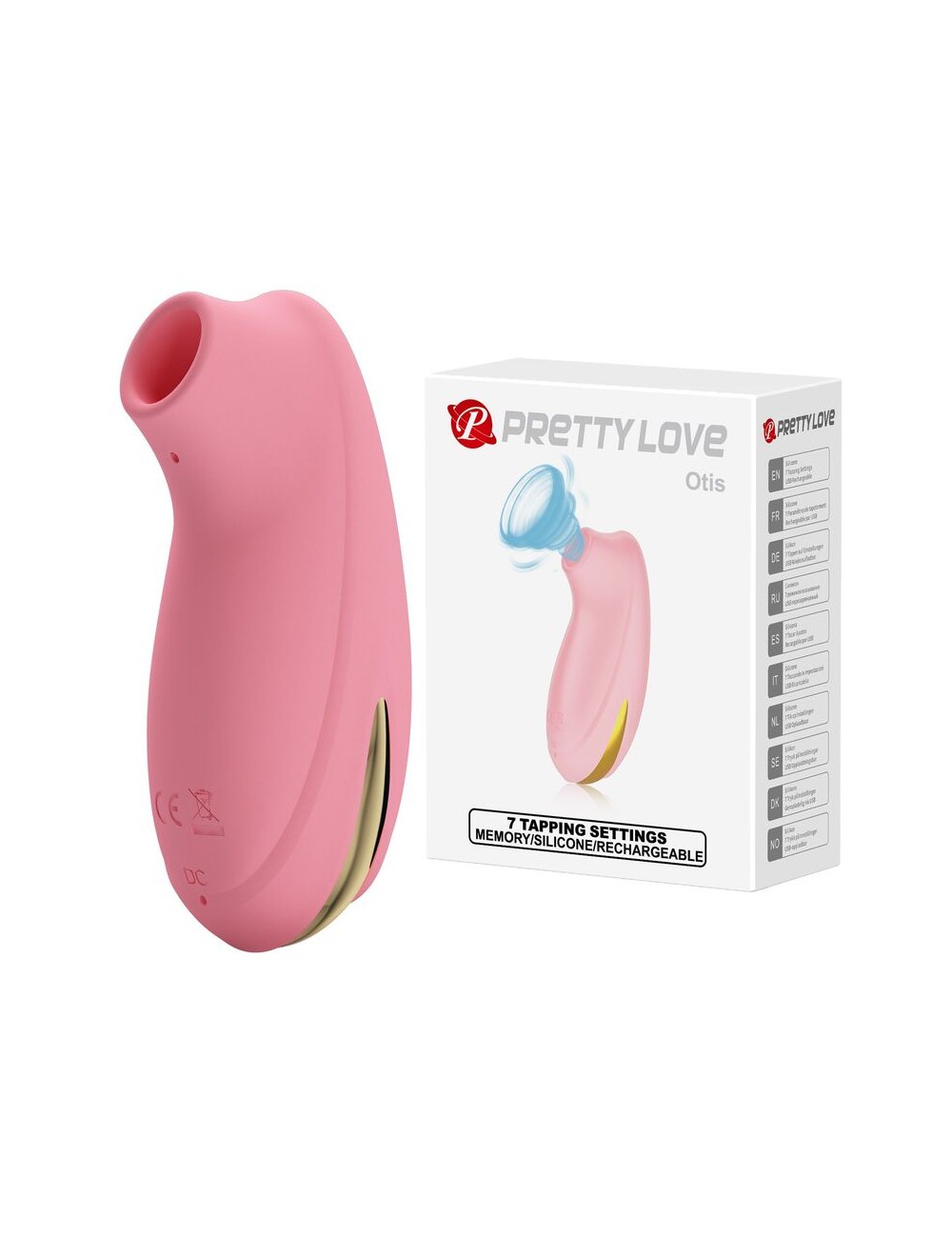 PRETTY LOVE - STIMOLATORE CLITORIDEO A SUZIONE OTIS 7 MODALITÀ ROSA