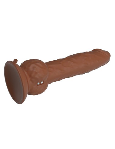 PRETTY LOVE - DILDO VIBRANTE EREN 20,5 CM Ø 4,5 CM MARRONE