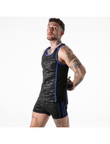 LOCKER GEAR - CANOTTA MILITARE COMPLETA BLU TAGLIA M