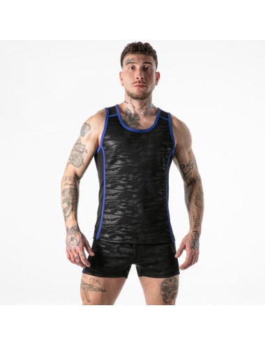 LOCKER GEAR - CANOTTA MILITARE COMPLETA BLU TAGLIA M
