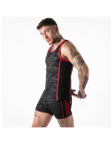 LOCKER GEAR - CANOTTA MILITARE COMPLETA ROSSA XL