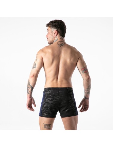 LOCKER GEAR - PANTALONCINI NERI CON ACCESSO MILITARE COMPLETO S