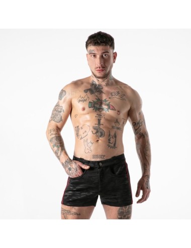 LOCKER GEAR - PANTALONCINI NERI CON ACCESSO MILITARE COMPLETO