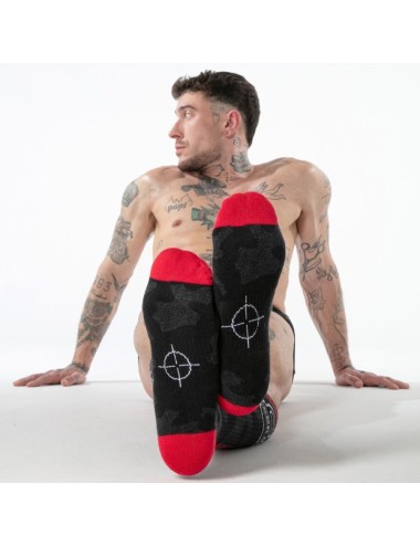 LOCKER GEAR - CALZE MILITARI AL GINOCCHIO ROSSE TAGLIA UNICA