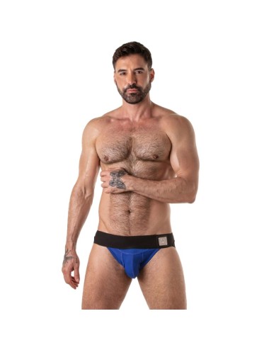 LOCKER GEAR - SOSPENSIONE CON FASCIA IN VITA LARGA BLU TAGLIA S