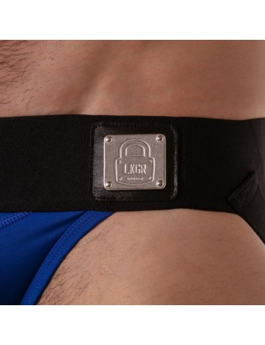 LOCKER GEAR - SOSPENSIONE CON FASCIA IN VITA LARGA BLU TAGLIA M