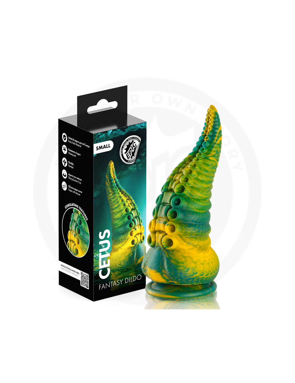 EPIC - CETUS DILDO TENTACOLO VERDE PICCOLO
