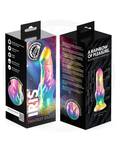 EPIC - DILDO IRIS CON TESTICOLI ARCOBALENO DEL PIACERE